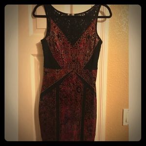 Womens dress velvet and lace size small